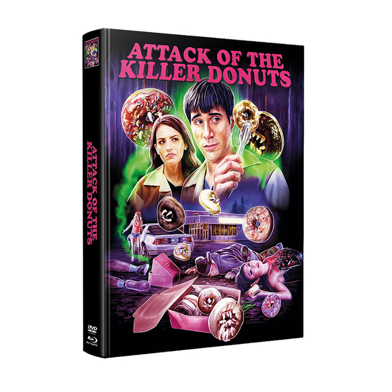 Attack of the Killer Donuts - Wmm Wattierte Mediabook - Cover W