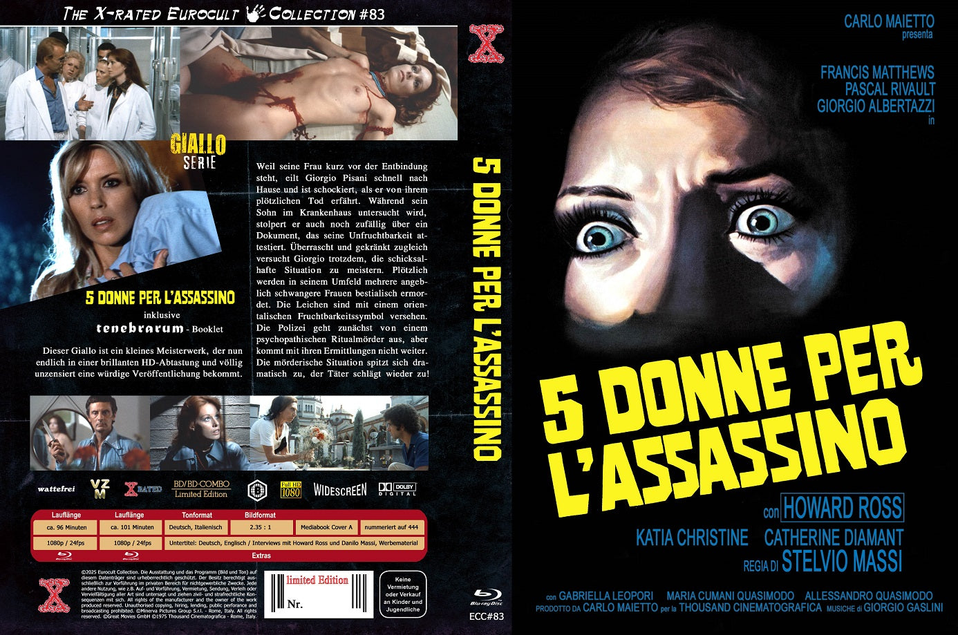 5 Donne per l´Assassino - Day Killer - X-Rated Mediabook - Cover A