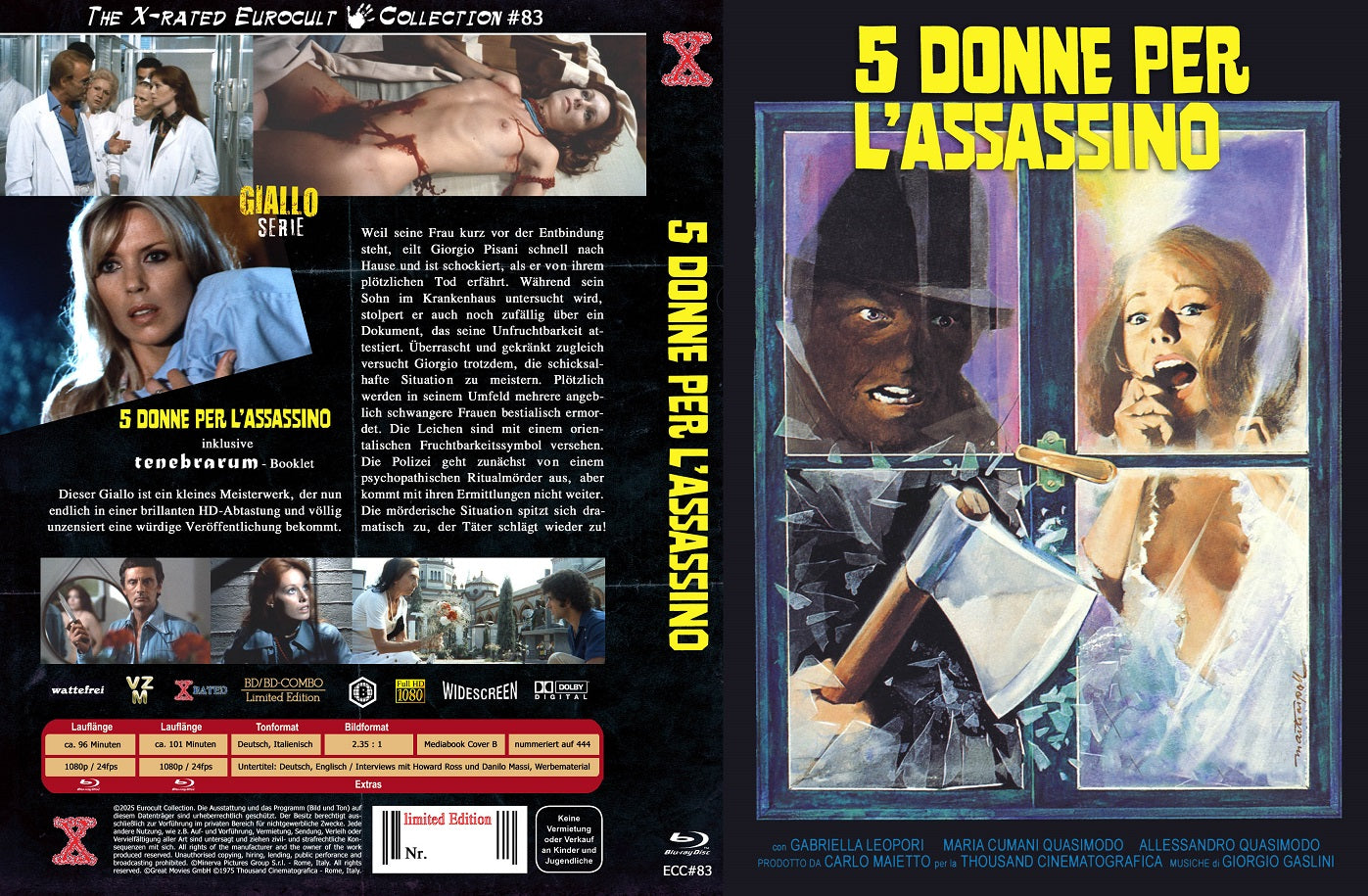 5 Donne per l´Assassino - Day Killer - X-Rated Mediabook - Cover B