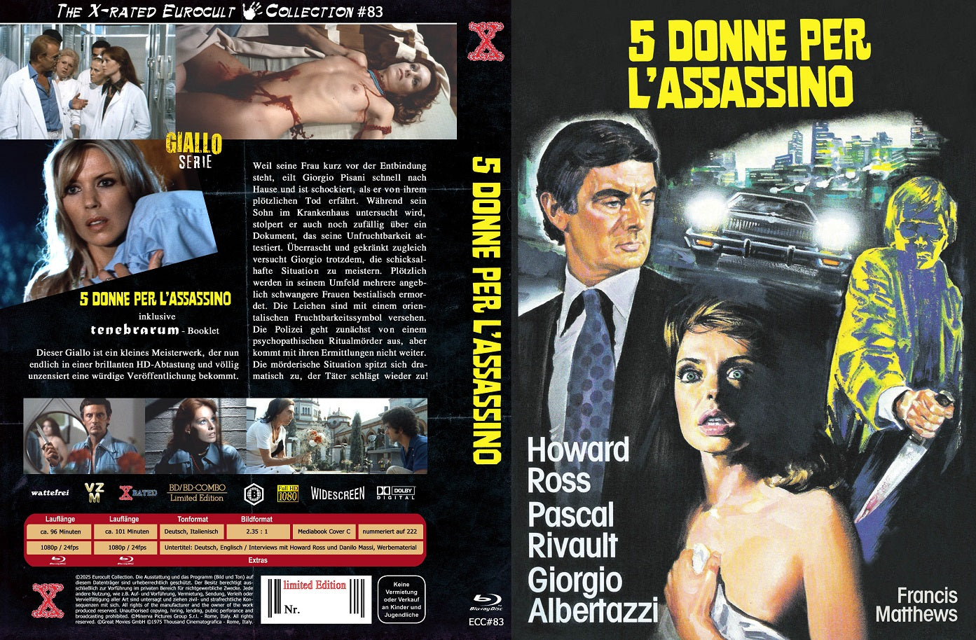 5 Donne per l´Assassino - Day Killer - X-Rated Mediabook - Cover C