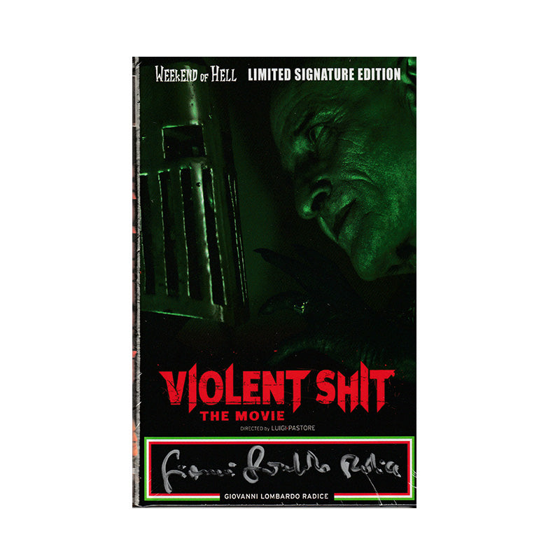 Violent Shit - Grosse 8Films Hartbox - Siegniert von Giovanni Lombardo Radice
