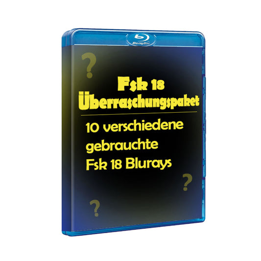 Überraschungspaket - 10 verschiedene Fsk 18 Blurays