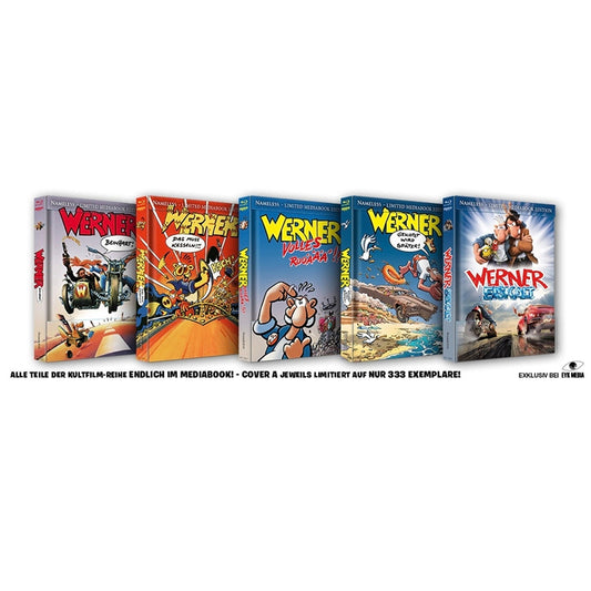 Werner - Teil 1-5 - Nameless Mediabooks - Fullset - Cover A